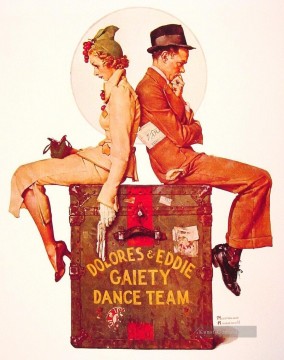 Norman Rockwell Werke - Lustigkeit Tanzteam 1937 Norman Rockwell